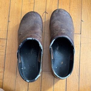 Dansko Brown Leather Clogs